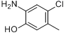 2-氨基-4-氯-5-甲基苯酚分子式结构图