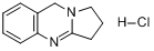 脱氧鸭嘴花碱盐酸盐; 去氧鸭嘴花碱盐酸盐; 1,2,3,9-四氢吡咯并[2,1-b]喹唑啉盐酸盐分子式结构图