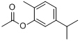 香芹酚乙酸酯; 5-异丙基-2-甲基苯基乙酸酯分子式结构图