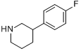 3-(4-氟苯基)哌啶分子式结构图