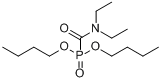 N,N-二乙基氨基甲酰磷酸二正丁酯分子式结构图