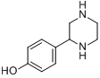 4-(2-哌嗪)苯酚分子式结构图