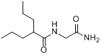 丙戊塞胺; N-丙戊酰基甘氨酰胺分子式结构图