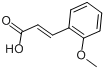 反式-2-甲氧基肉桂酸;反-O-甲基邻香豆酸分子式结构图