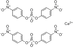 二(4-硝基苯基)磷酸钙;二(对硝基苯)磷酸钙分子式结构图