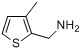 3-甲基噻吩-2-甲基胺;2-氨甲基-3-甲基噻吩;(3-甲基-2-噻吩基)甲胺分子式结构图