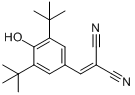 丙螨氰;2-(3，5－二特丁基－4－羟基苯亚甲基)丙二腈；克螨腈分子式结构图