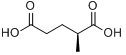 (S)-(+)-2-甲基戊二酸;(S)-2-甲基戊二酸;分子式结构图