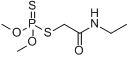 益果;S-乙基氨基甲酰甲基-二甲基二硫代磷酸酯；OMS252；EMF25506分子式结构图