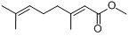 香叶酸甲酯;(E)-3,7-二甲基-2,6-辛二烯酸甲酯分子式结构图