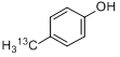 p-甲苯酚-甲基-13C分子式结构图