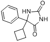 5-环丁基-5-苯基乙内酰脲分子式结构图