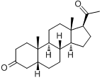 5β-孕烷-3,20-二酮;5β-孕烷-3,20-二酮;5β-妊烷-3,20-二酮；5β-二氢黄体酮分子式结构图