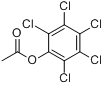 乙酸五氯苯酯;乙酸五氯苯酯;分子式结构图