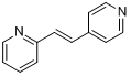 反-1-(2-吡啶基)-2-(4-吡啶基)乙烯分子式结构图