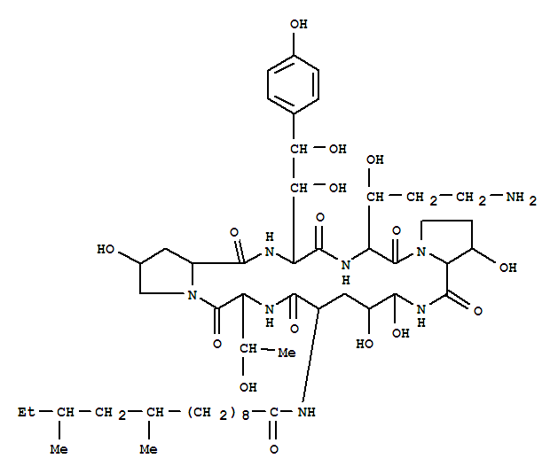 棘球白素 B0   Echinocandin B0分子式结构图