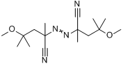 偶氮二甲氧基异庚腈分子式结构图