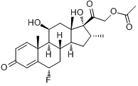 帕拉米松乙酸酯;帕拉米松乙酸酯;分子式结构图