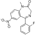 氟硝西泮;氟硝基安定;氟硝安定分子式结构图