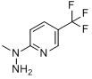 N-[5-(三氟甲基）-2-吡啶基]-N-甲基肼分子式结构图