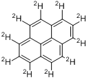 芘-d10;氘代芘Pyrene-d10分子式结构图