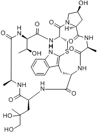 毒伞素分子式结构图