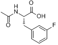 N-乙酰基-3-氟-DL-苯丙氨酸;N-乙酰基-间-氟-DL-苯丙氨酸;N-acetyl-3-fluoro-3-phenyl-DL-alanine分子式结构图