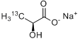 L-乳酸钠-3-13C分子式结构图