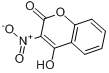 4-羟基-3-硝基香豆素分子式结构图