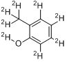 邻甲酚-d8分子式结构图