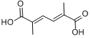 2,5-二甲基-2,4-己二烯二羧酸分子式结构图