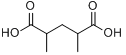 2,4-二甲基戊二酸分子式结构图