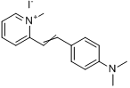 2-[4-(二甲氨基)苯乙烯基]-1-甲基吡啶盐碘化物分子式结构图