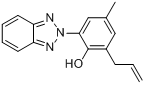 2-(2H-苯并三唑-2-基)-4-甲基-6-(2-丙烯基)苯酚分子式结构图