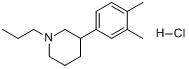 3-(3,4-二甲苯基)-1-丙基-哌啶盐酸盐分子式结构图