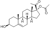 17α-羟基孕烯醇酮-17-乙酸酯;17α-羟基孕烯醇酮-17-乙酸酯;乙酸-17α-羟基孕烯醇酮-17-酯；17-乙酸-17α-?分子式结构图