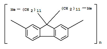 聚(9,9-二正十二烷基芴基-2,7-二基)分子式结构图