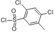 2,4-二氯-5-甲基苯磺酰氯;2，4-二氯-5-甲基氟苯磺酰氯;2,4-二氯-5-甲基苯磺酰氯,97%分子式结构图
