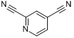 吡啶-2,4-二腈分子式结构图
