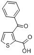 3-苯甲酰噻吩-2-羧酸分子式结构图