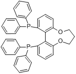 (R)-1,13-二(二苯基膦基)-7,8-二氢-6H-二苯并[f,h][1,5]二氧杂环壬烷分子式结构图