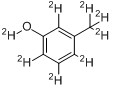 间甲酚-d8分子式结构图