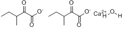 3-甲基-2-氧戊酸钙二水分子式结构图