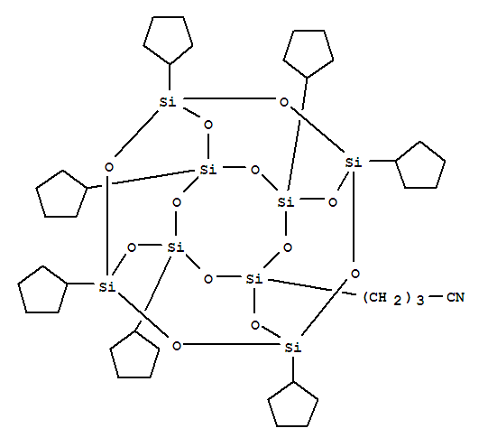 PSS-丁腈-七环戊基取代分子式结构图