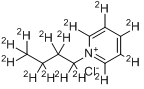 氯代N-丁基吡啶-d14分子式结构图