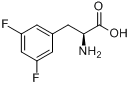 DL-3,5-二氟苯基丙氨酸分子式结构图