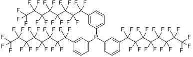 三[3-(十七氟辛基)苯基]膦分子式结构图