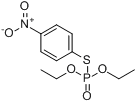 O,O-二乙基-S-(对硝基苯基)硫代磷酸酯分子式结构图