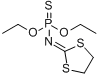 农安磷;环胺磷；2-(二乙氧基硫逐磷酰亚氨基)-l，3-二硫戊环分子式结构图