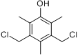 3,5-双(甲基氯)-2,4,6-三甲基苯酚分子式结构图